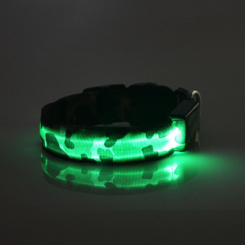 Glow Guard LED Dog Collar – USB Rechargeable Night Safety Collar