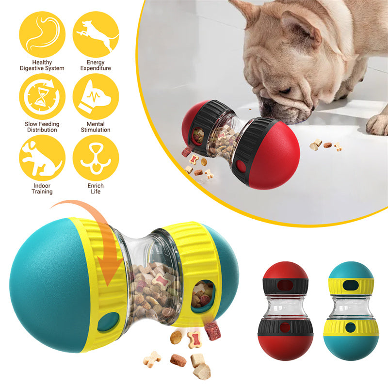 Smart Bite Interactive Food Dispensing Dog Toy – Slow Feeder Puzzle Ball