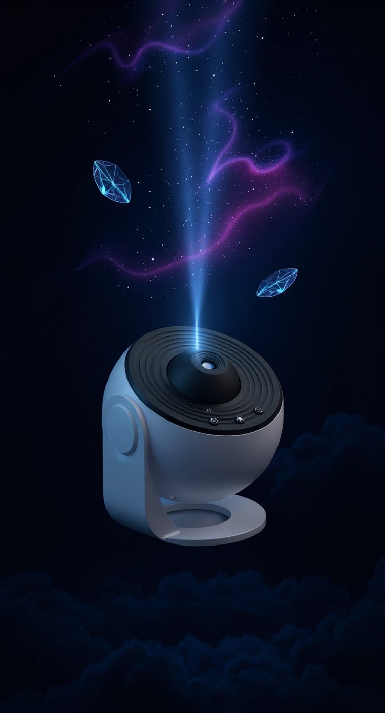 Galaxy Star Projector | 360° Rotating Night Light