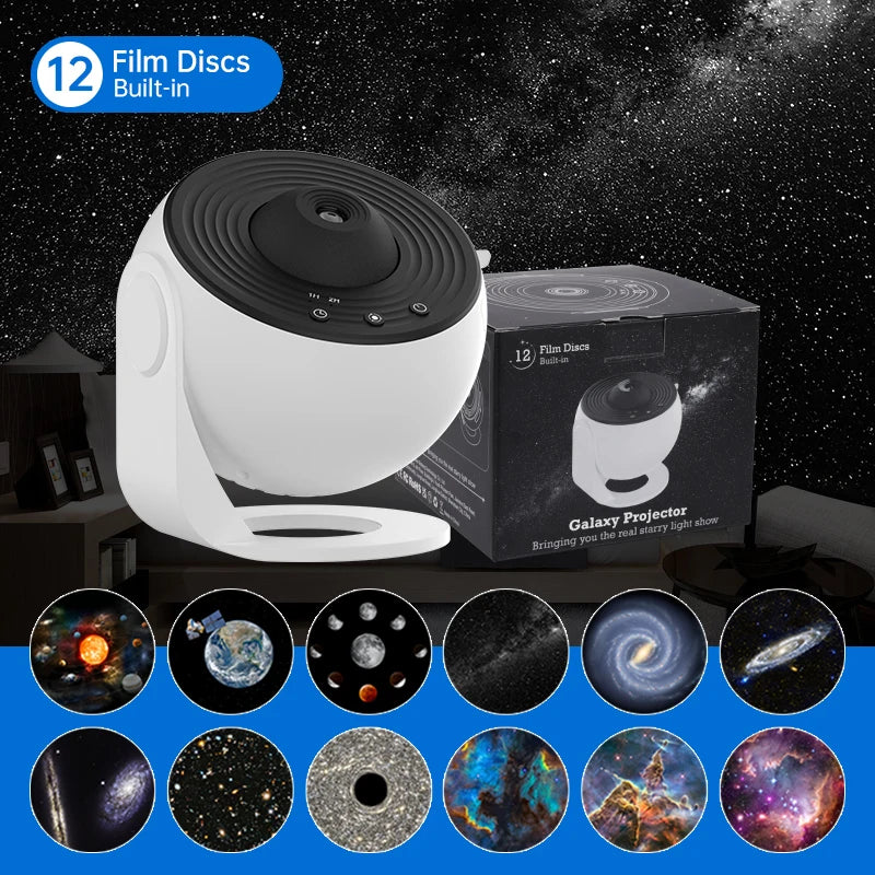 Galaxy Star Projector | 360° Rotating Night Light