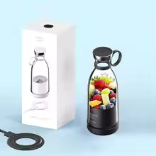 Portable Electric Juicer Blender - USB Rechargeable Mini Fruit Mixer | Smoothie & Milkshake Maker for Travel, Home & Gym