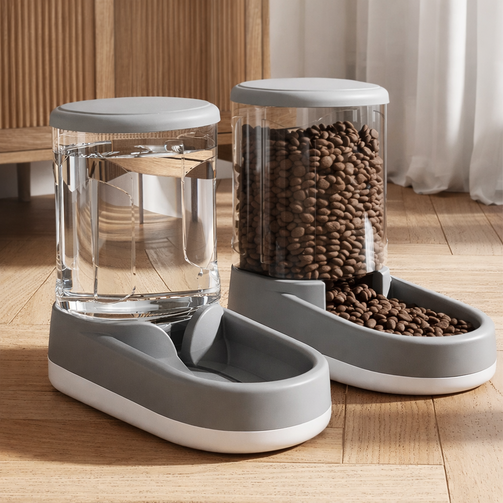 Hydra Bowl Auto Pet Water & Food Dispenser – No-Spill Gravity Feeder