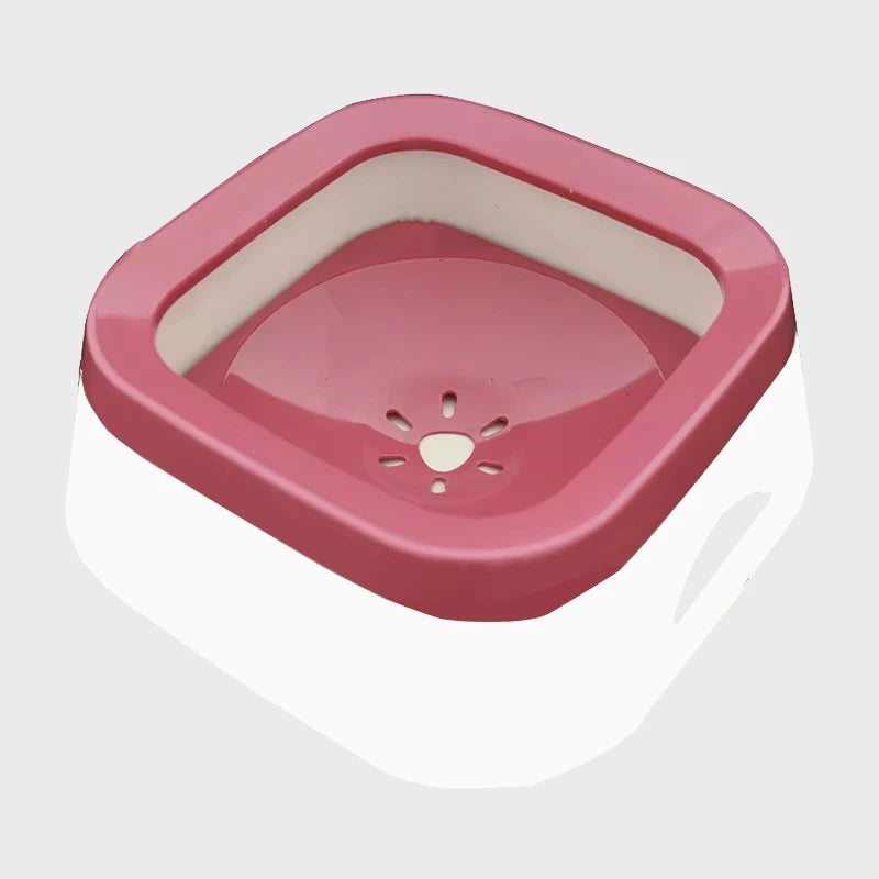 Anti-Splash Pet Water Bowl – 1L Large Capacity No-Spill Drinking Bowl for Dogs & Cats | Slow Water Feeder for Home & Travel