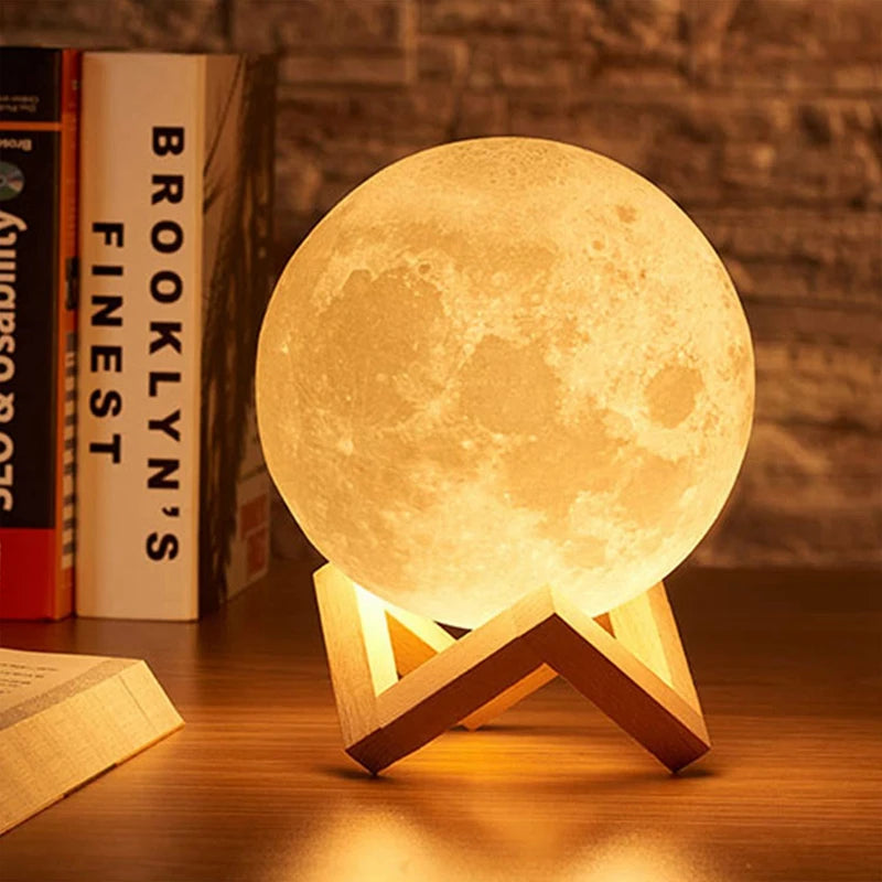 3D LED Moon Lamp - Light Up Your Room with Your Lunar Magic
