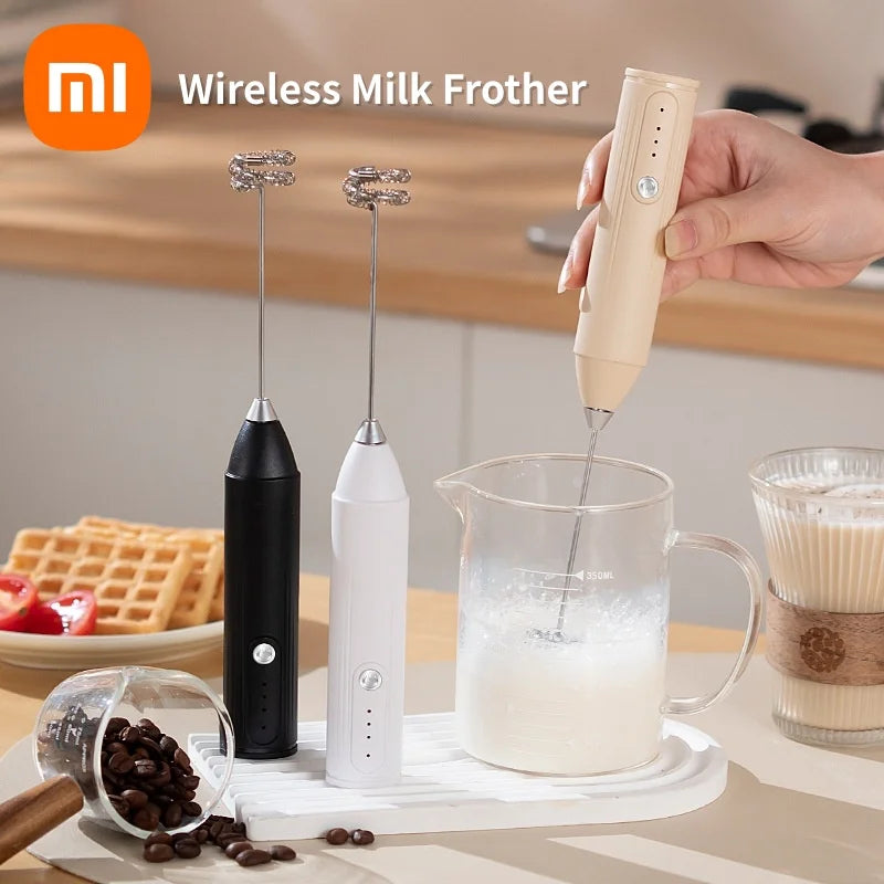 Xiaomi Portable Electric Milk Frother - USB Rechargeable Handheld Foam Maker for Coffee, Latte & Cappuccino