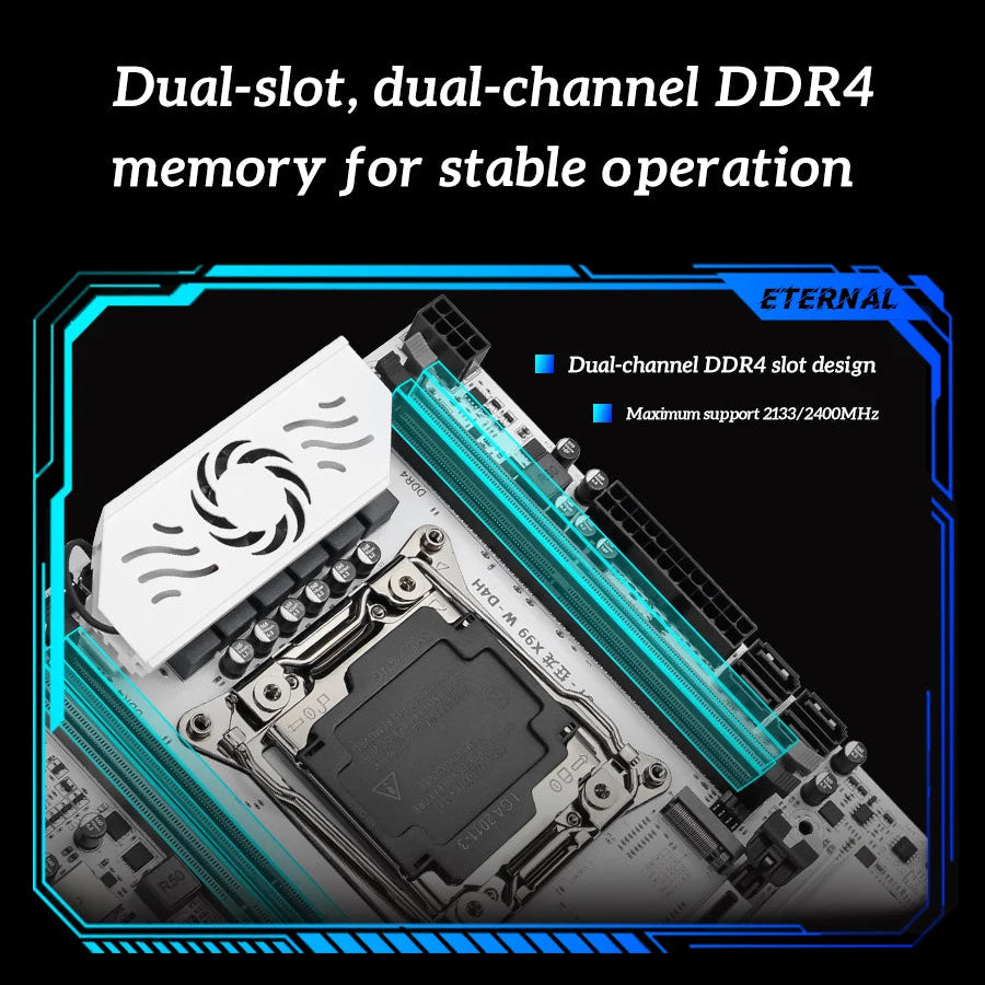 SOYO X99 Gaming Motherboard | LGA 2011-3 | Supports Xeon E5 Series | Dual-Channel DDR4