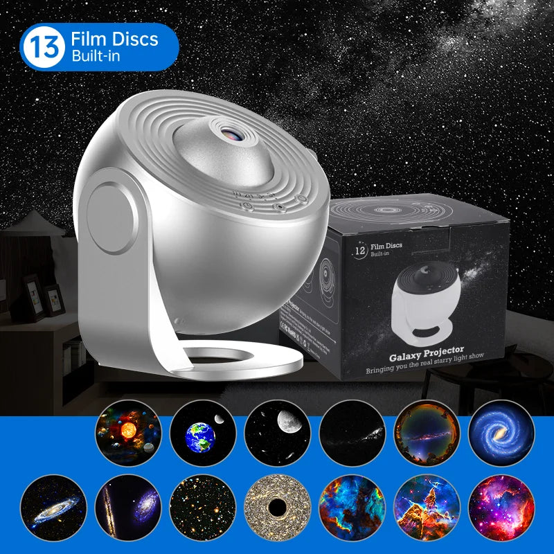 Galaxy Star Projector | 360° Rotating Night Light