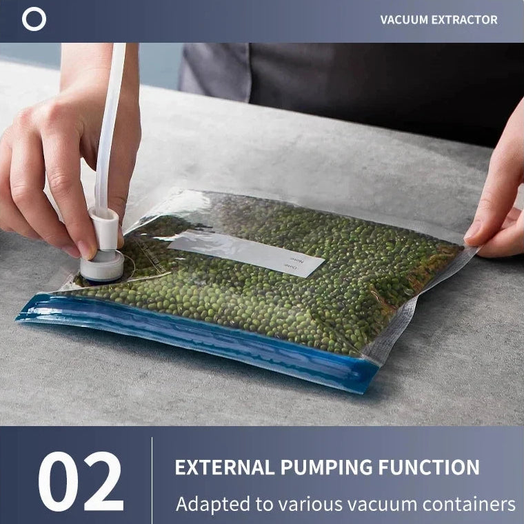 Electric Vacuum Sealer Machine – Dry & Wet Food Saver | Fresh-Lock Packaging System for Kitchen Storage