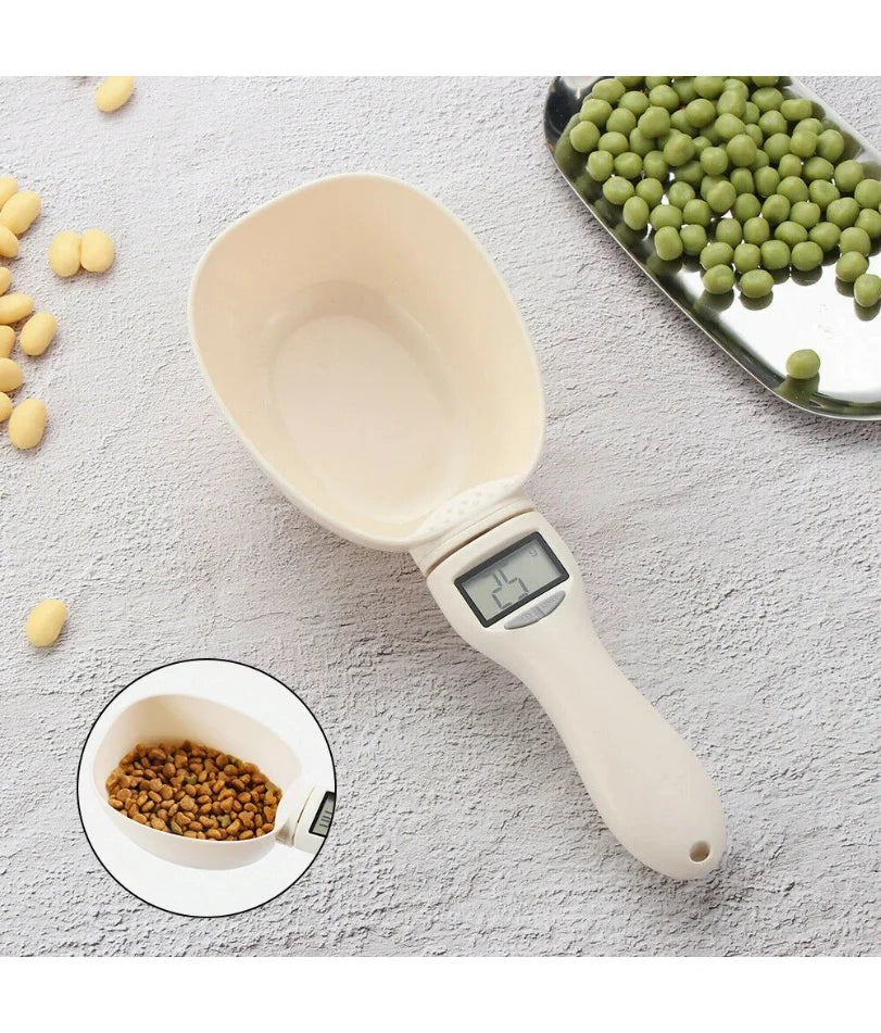 Digital Pet Food Measuring Scoop – Electronic Spoon Scale with LED Display | Precise Food Portion Control for Dogs & Cats