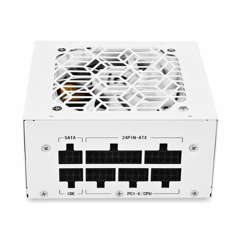 METALFISH SFX 500W / 600W White Full-Modular 80+ Bronze PSU | Silent Mini ITX Power Supply (100–240V)