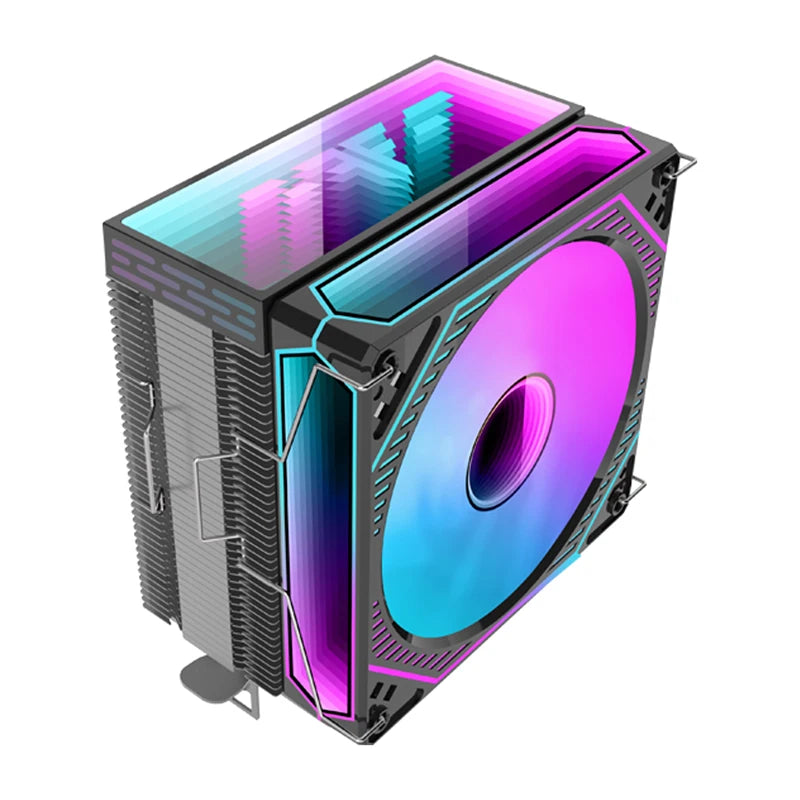 MetalFish FR600 Infinity Mirror ARGB CPU Air Cooler | 6 Heat Pipes | 153mm Tower | 120mm PWM Fan