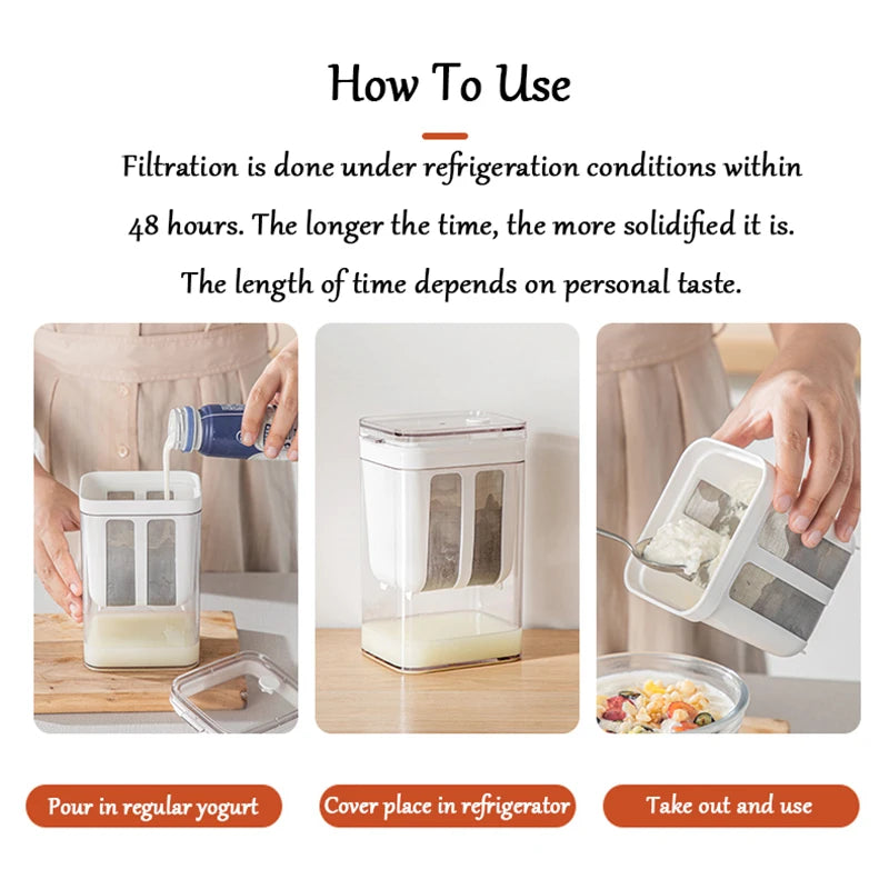 Greek Yogurt Strainer - Stainless Steel Whey Separation & Kitchen Strainer by Metka