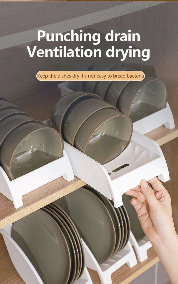 Adjustable Space-Saving Kitchen Rack | Multifunctional Dish & Bowl Organizer for Sink or Countertop