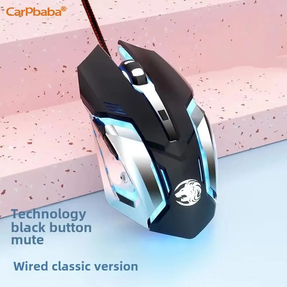 Rechargeable Gaming Mouse | 2.4GHz & Bluetooth Dual Mode Silent Click Ergonomic LED Mouse for PC, Laptop, iOS & Android