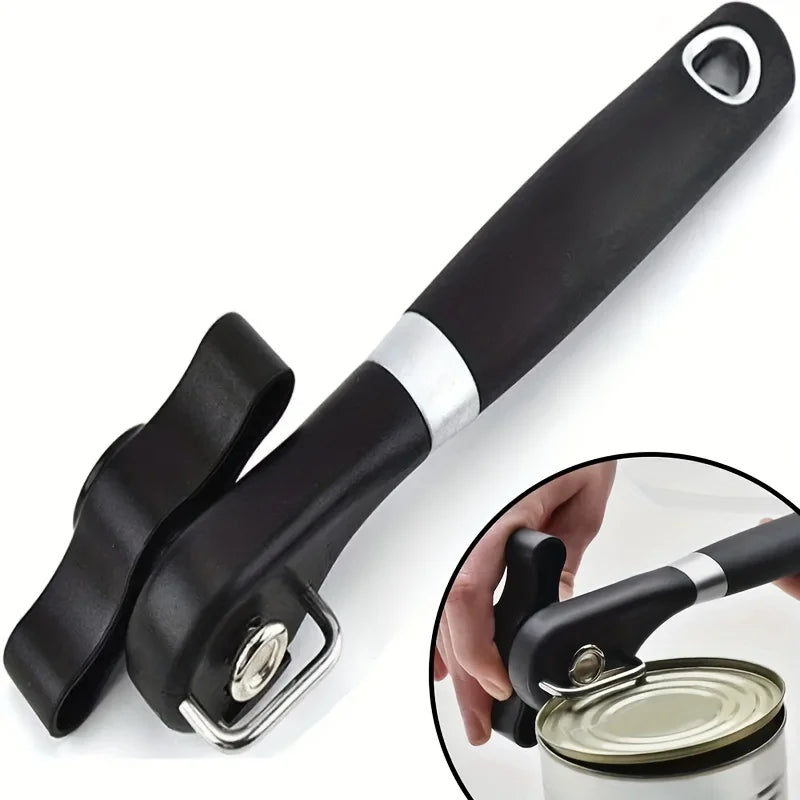 Ergonomic Safety Can Opener|SmoothEdge Manual Tin Opener for Effortless Kitchen Use