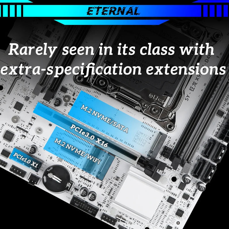 SOYO X99 Gaming Motherboard | LGA 2011-3 | Supports Xeon E5 Series | Dual-Channel DDR4