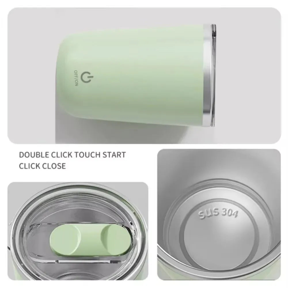 Automatic Self-Stirring Magnetic Mug - Stainless Steel Coffee & Milk Mixing Cup With USB Portable