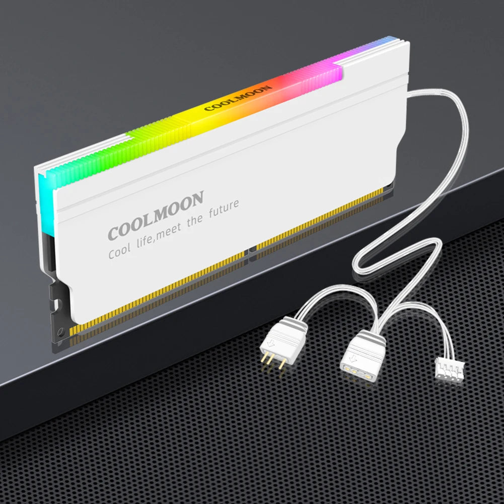 ARGB RAM Heatsink Cooler | 5V Sync Aluminum Memory Cooler (DDR3/DDR4/DDR5)