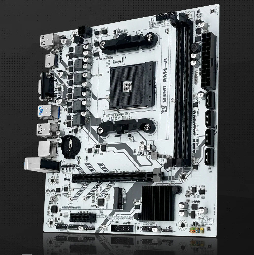 MACHINIST B450 Motherboard | AM4 Socket | Dual-Channel DDR4 | NVMe M.2 | Supports Ryzen 5500/5600G CPUs
