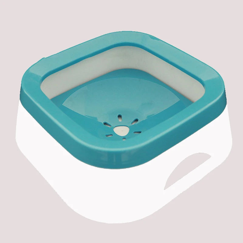 Anti-Splash Pet Water Bowl – 1L Large Capacity No-Spill Drinking Bowl for Dogs & Cats | Slow Water Feeder for Home & Travel