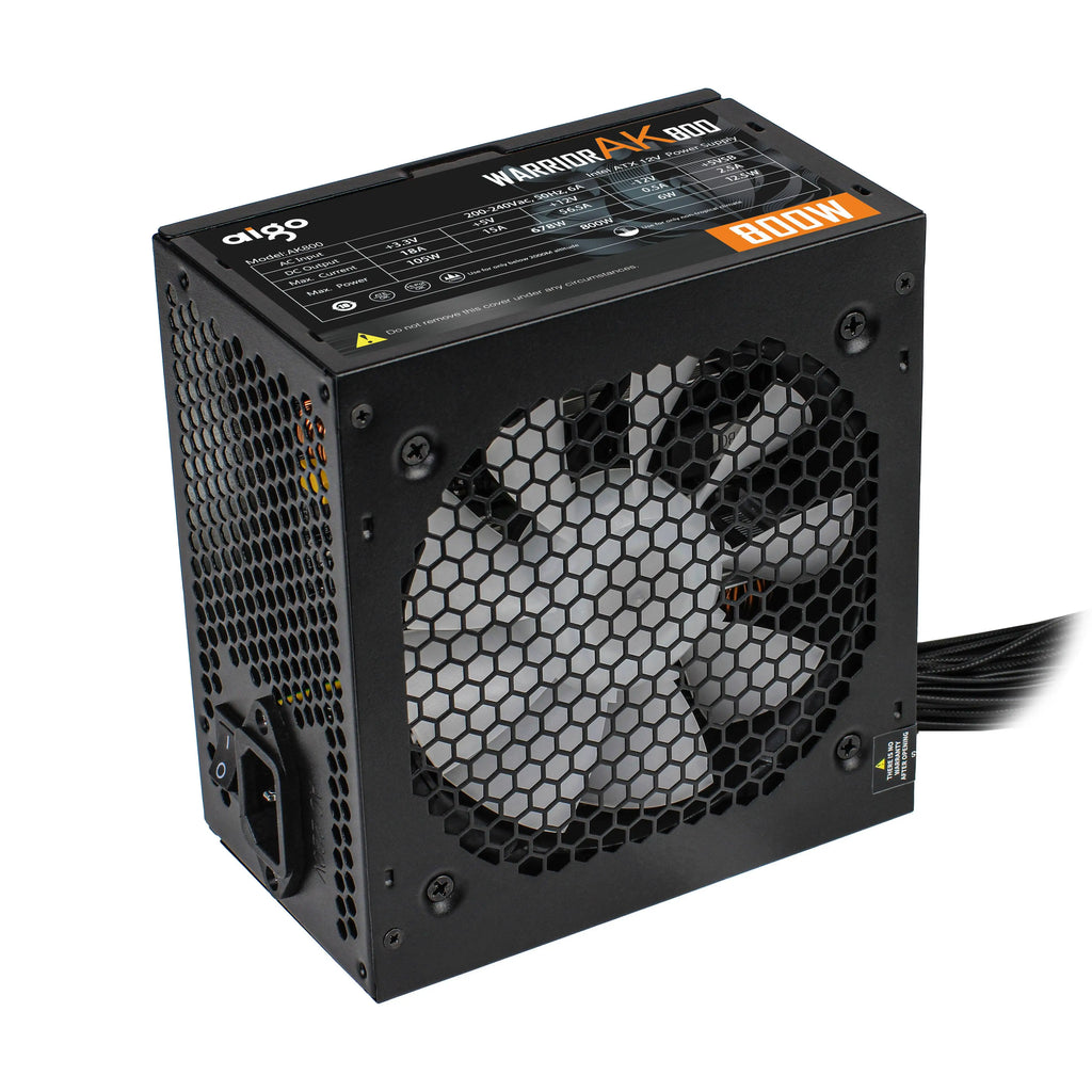 Aigo AK RGB Power Supply 500W–1000W | Gaming ATX PSU with 120mm Fan