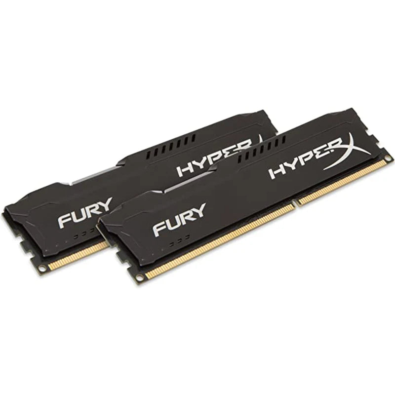 Fury x Hyper DDR3 Desktop RAM Kit — 8GB (2×4GB) / 16GB (2×8GB) | 1333/1600/1866MHz | 240-Pin DIMM
