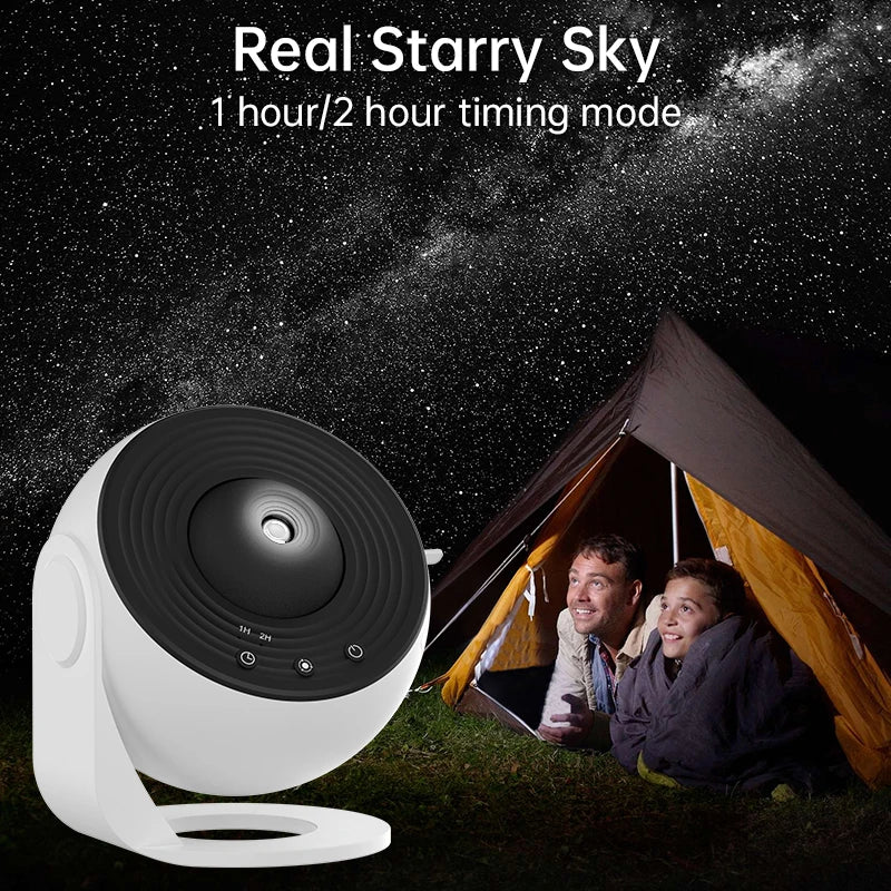 Galaxy Star Projector | 360° Rotating Night Light