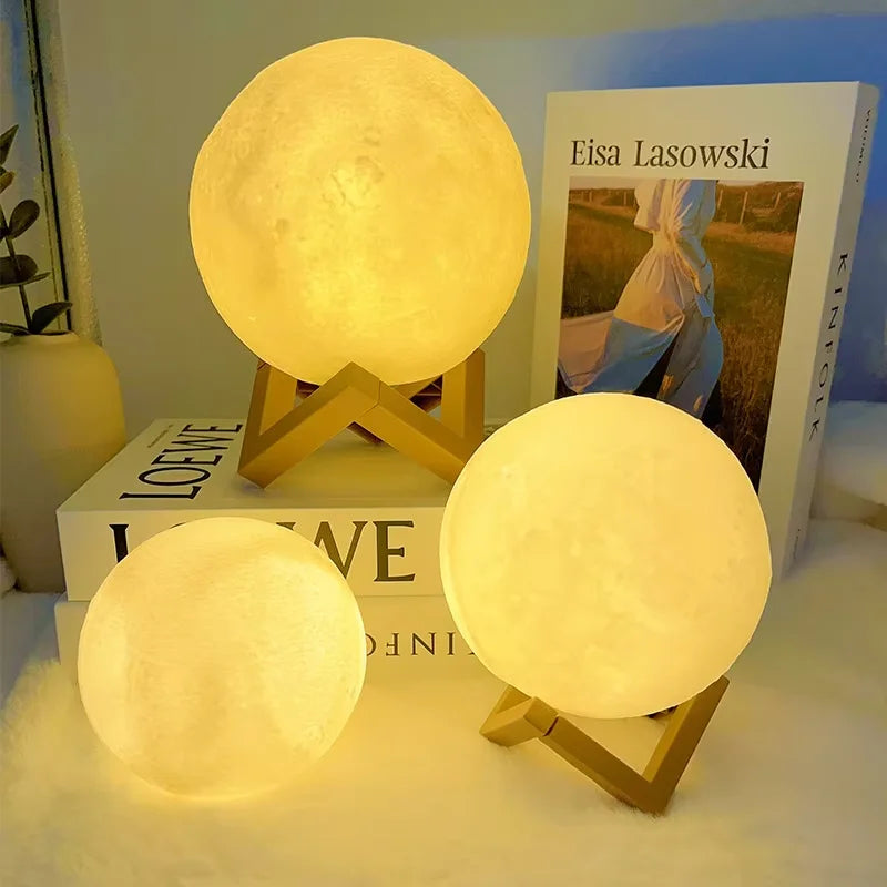 3D LED Moon Lamp - Light Up Your Room with Your Lunar Magic