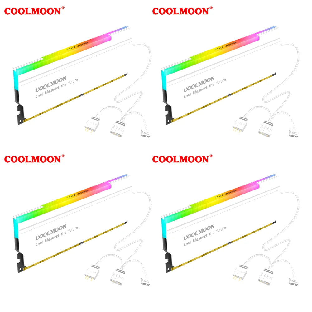 ARGB RAM Heatsink Cooler | 5V Sync Aluminum Memory Cooler (DDR3/DDR4/DDR5)