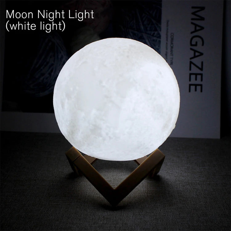 3D LED Moon Lamp - Light Up Your Room with Your Lunar Magic
