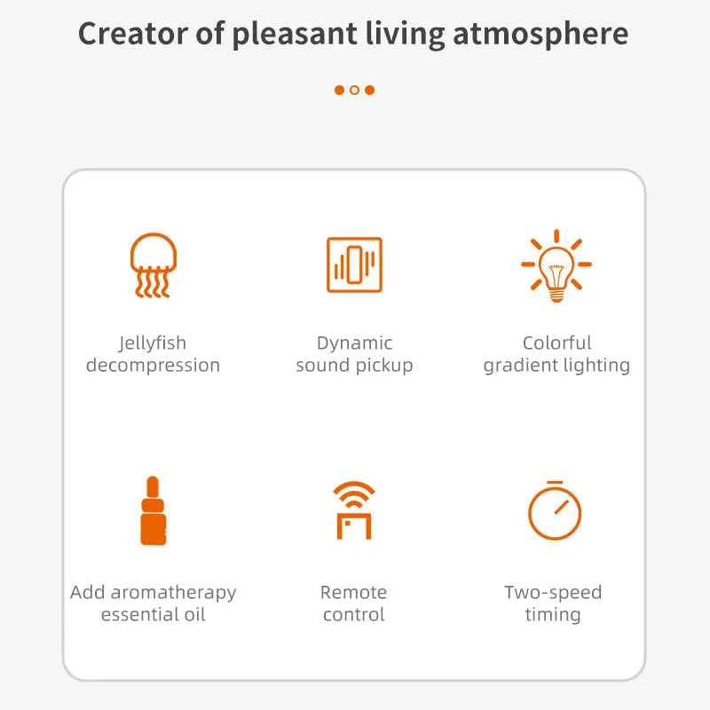 Dynamic Jellyfish Aroma Diffuser | 250ml Essential Oil Humidifier with LED Mood Lights