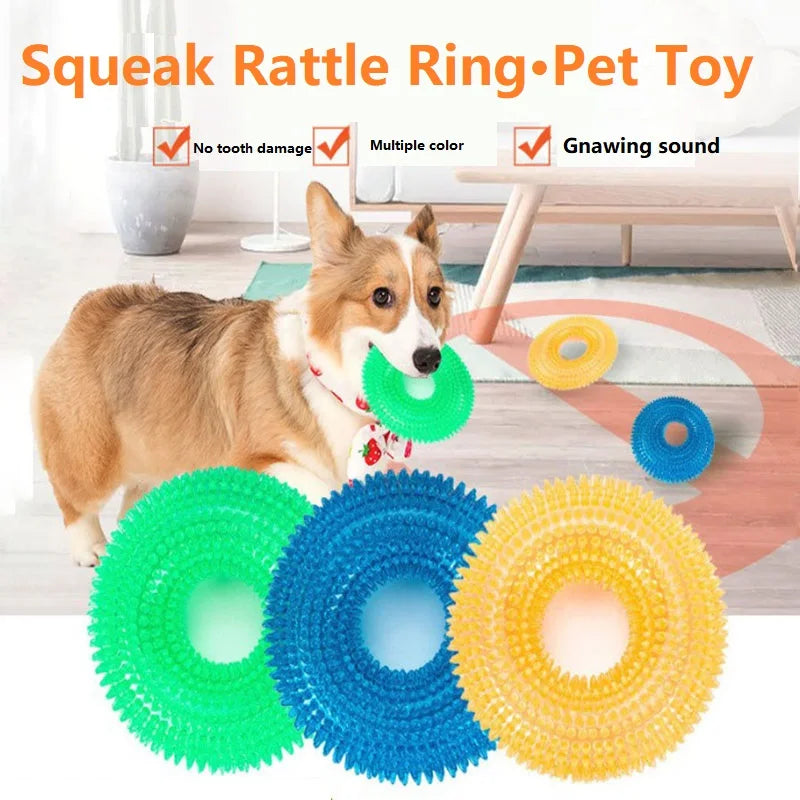 Indestructible Dog Teether & Training Toy – TPR Molar Chew for Large Dogs | GWJ16
