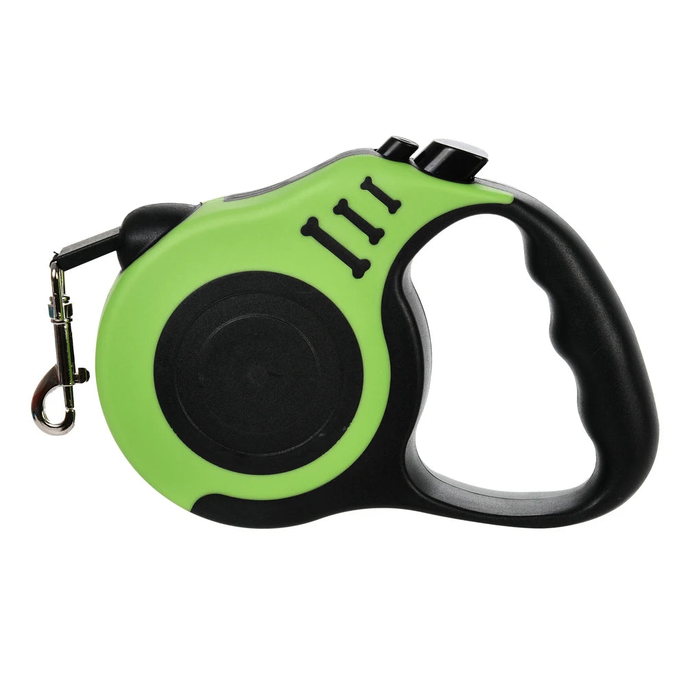 Automatic Retractable Dog Leash – 3M & 5M Strong Nylon Lead for Dogs & Cats | Durable One-Hand Brake & Lock System
