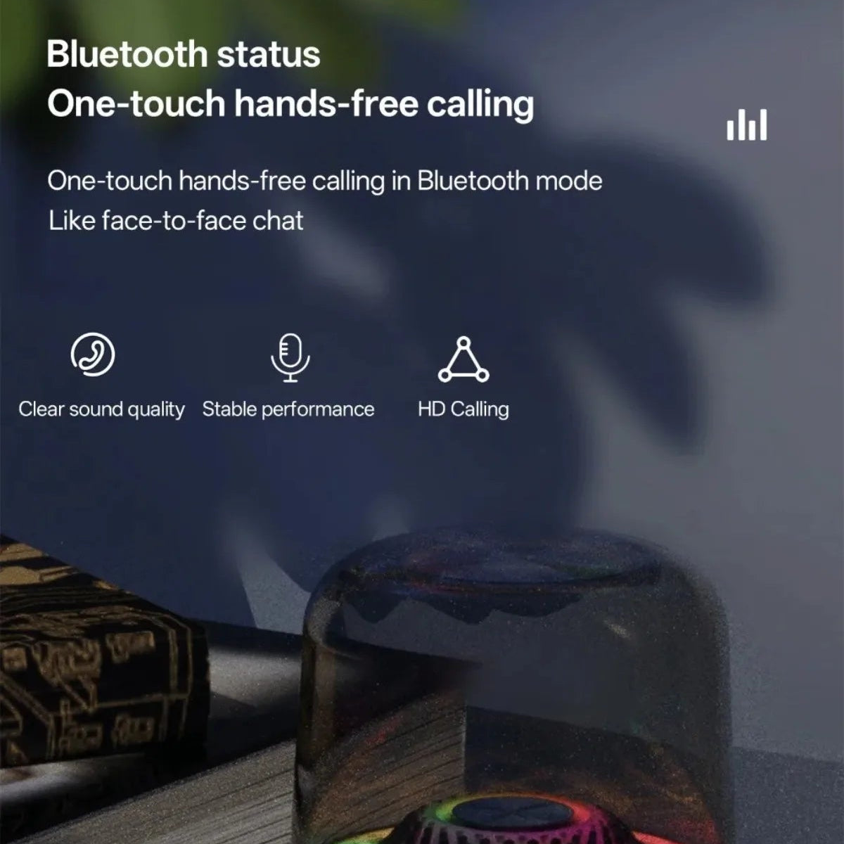 Glaze 5 Bluetooth Speaker with Subwoofer & Ambient Breathing Lamp