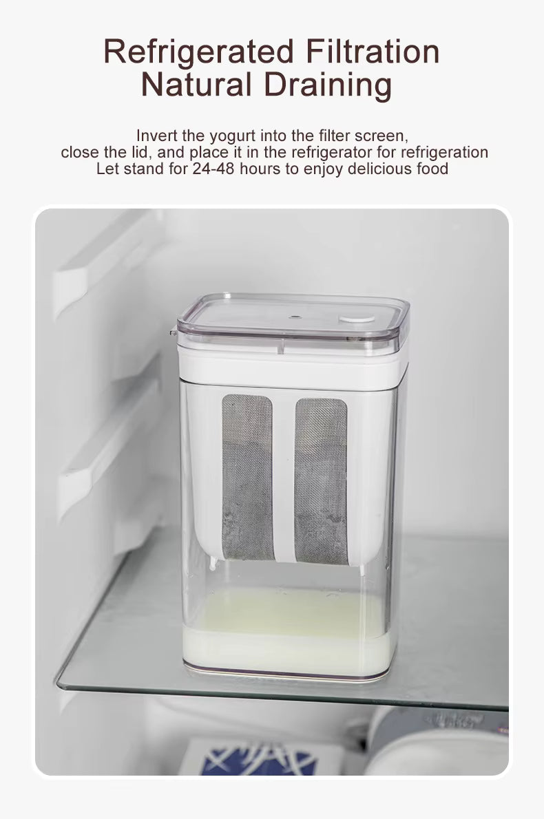 Greek Yogurt Strainer - Stainless Steel Whey Separation & Kitchen Strainer by Metka