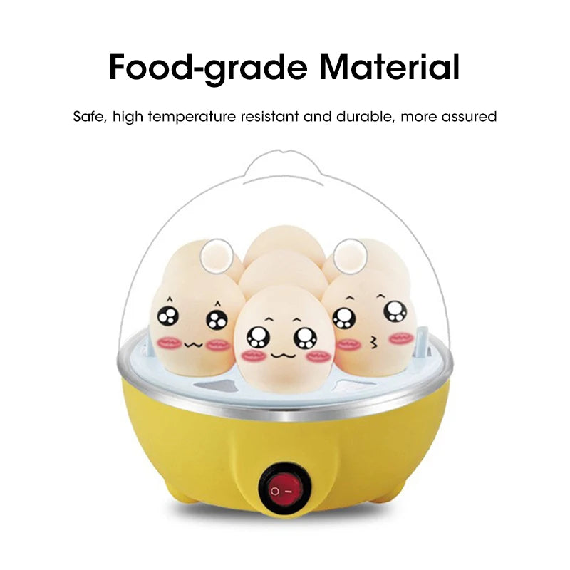 Automatic 7-Egg Cooker - Multi-Functional, steam, Boil & Custard Maker, Auto Power-Off