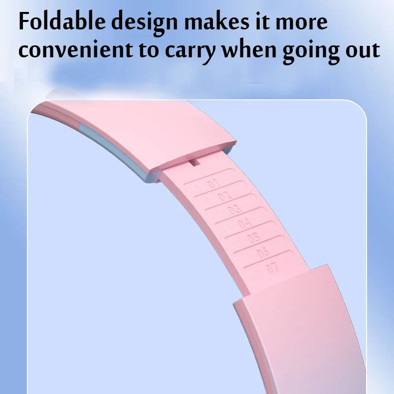 Gradient Color Luminous Wireless Headset | Bluetooth Headphones with Mic, SD Card Slot & RGB Lighting for Gaming, Music & Calls