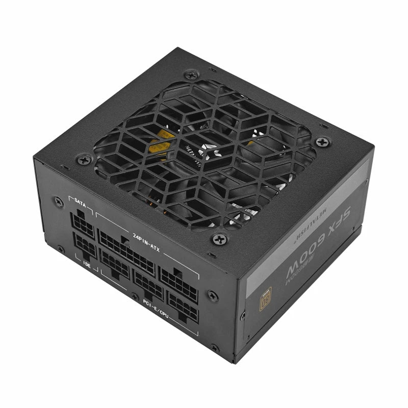 METALFISH SFX 500W / 600W Black Full-Modular 80+ Bronze PSU | Compact Silent Mini ITX Power Supply (100–240V)