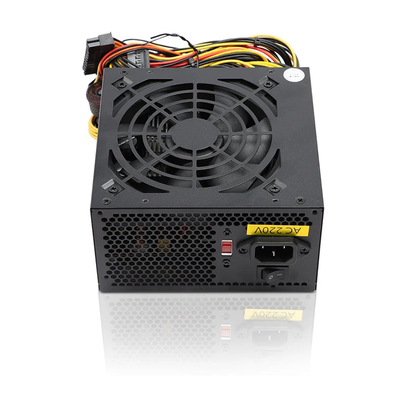 ATX 650W Gaming Power Supply | 600W Rated Silent PSU with 120mm Fan for Desktop PC