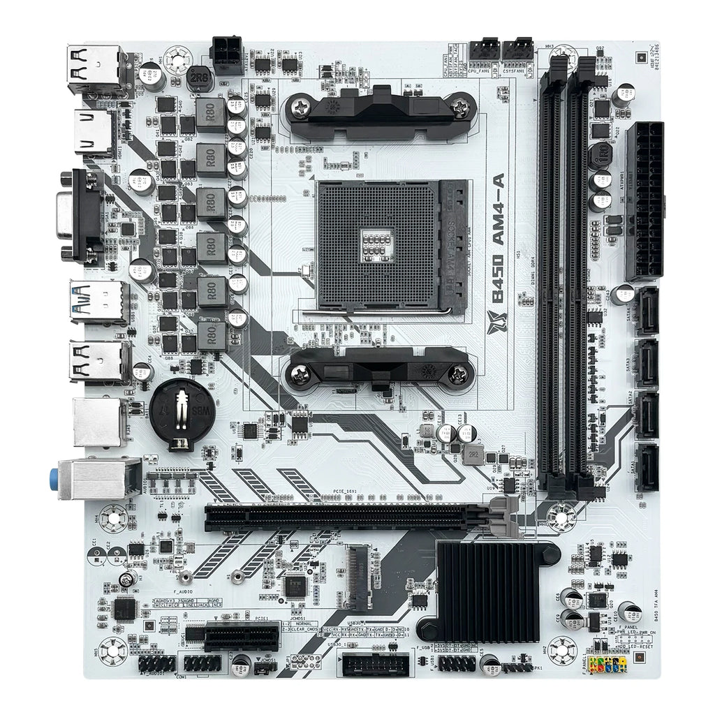 MACHINIST B450 Motherboard | AM4 Socket | Dual-Channel DDR4 | NVMe M.2 | Supports Ryzen 5500/5600G CPUs