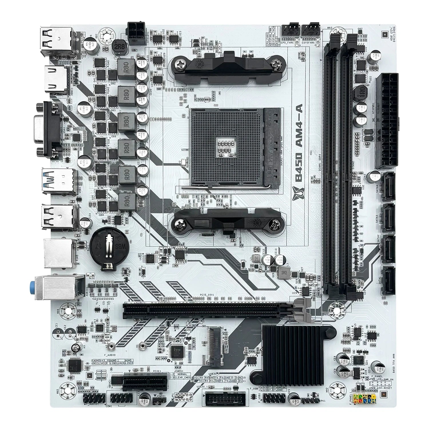 MACHINIST B450 Motherboard | AM4 Socket | Dual-Channel DDR4 | NVMe M.2 | Supports Ryzen 5500/5600G CPUs