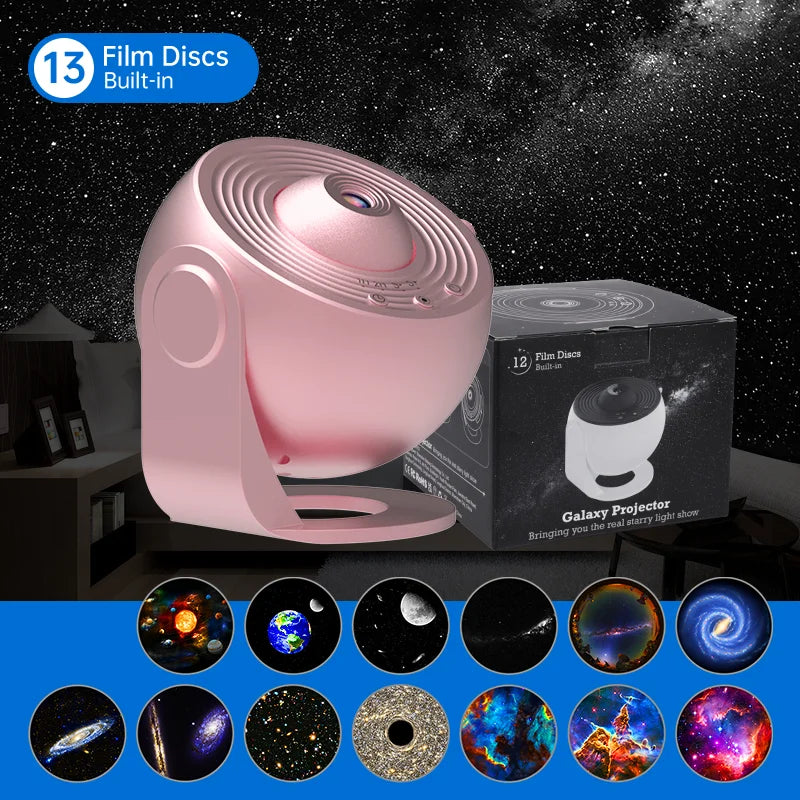 Galaxy Star Projector | 360° Rotating Night Light