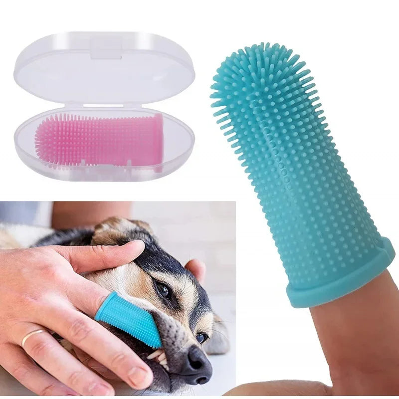 Keep Your Pup's Smile Bright - Super Soft Pet Finger Toothbrush