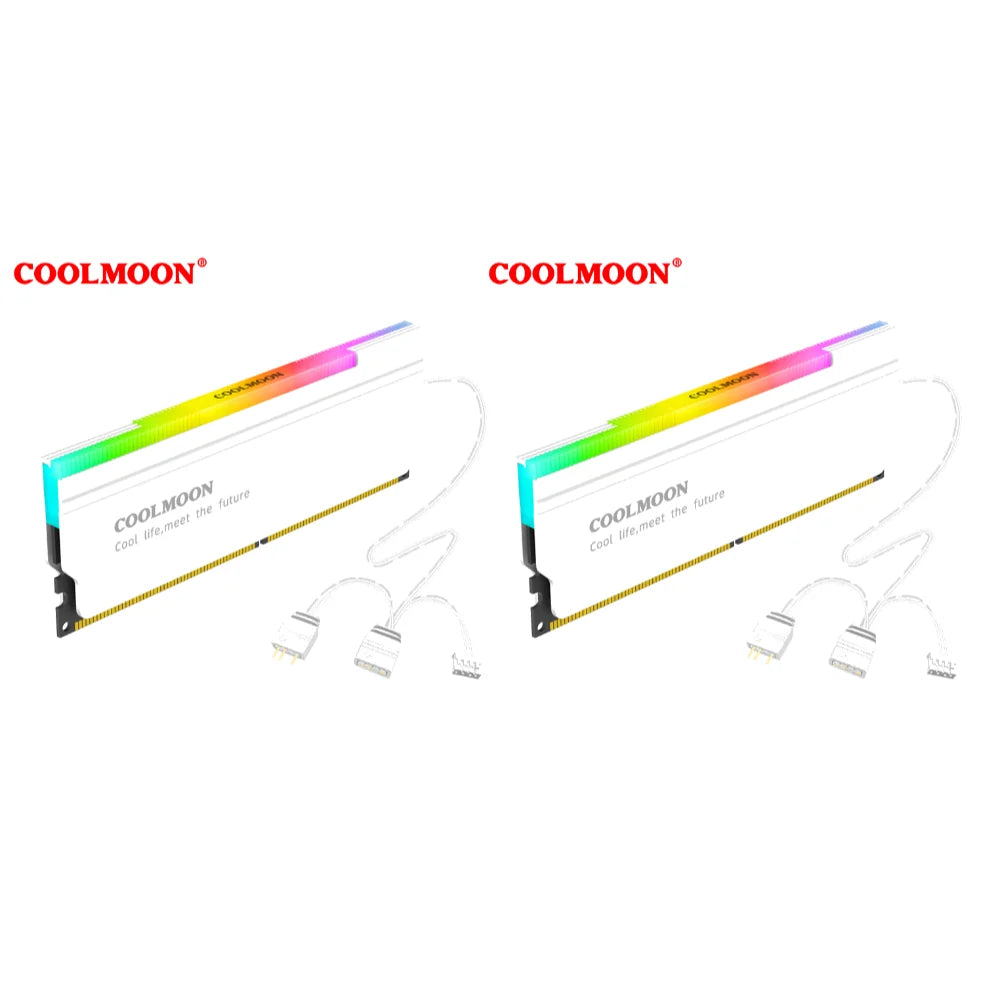 ARGB RAM Heatsink Cooler | 5V Sync Aluminum Memory Cooler (DDR3/DDR4/DDR5)