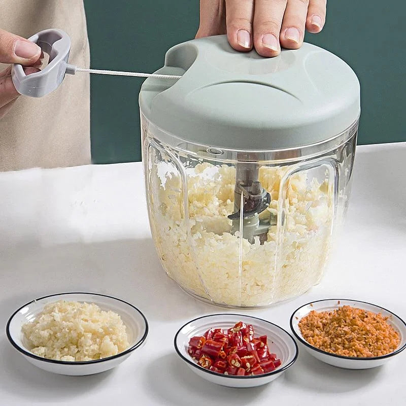 Manual Meat Mincer & Vegetable Chopper - Easy Kitchen Prep