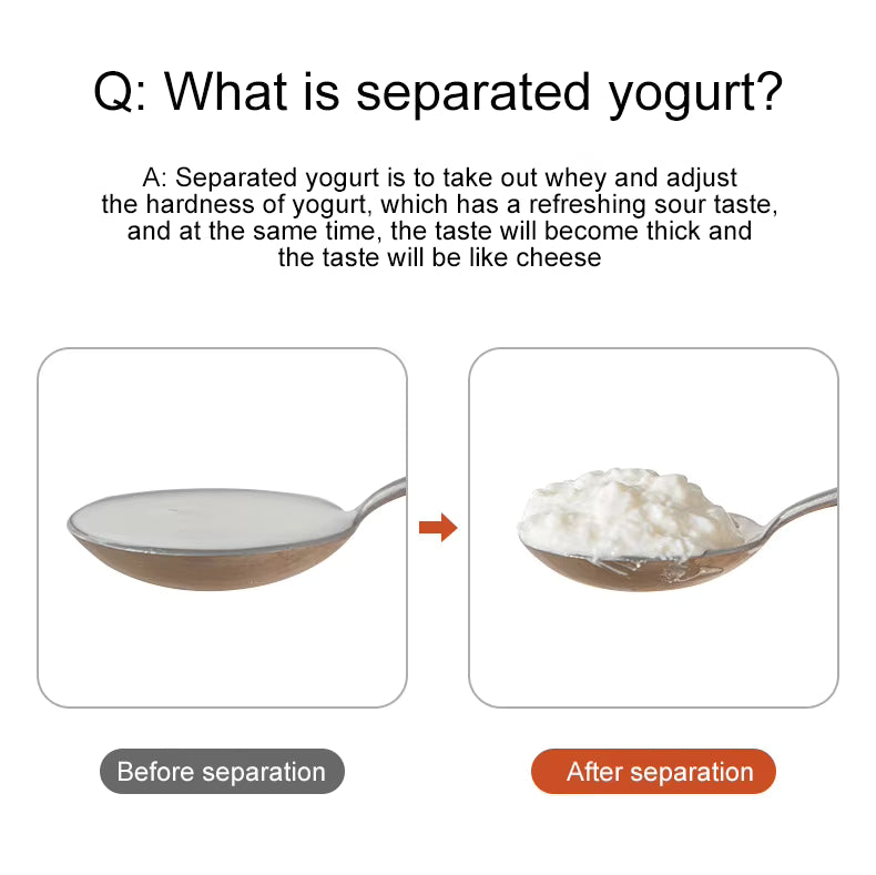 Greek Yogurt Strainer - Stainless Steel Whey Separation & Kitchen Strainer by Metka