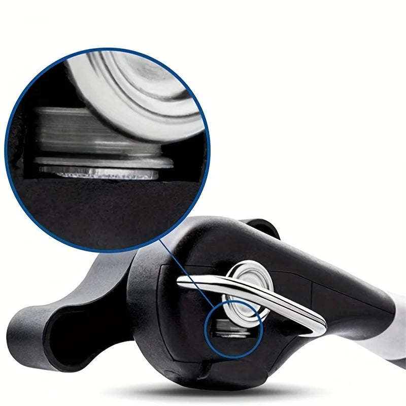 Ergonomic Safety Can Opener|SmoothEdge Manual Tin Opener for Effortless Kitchen Use