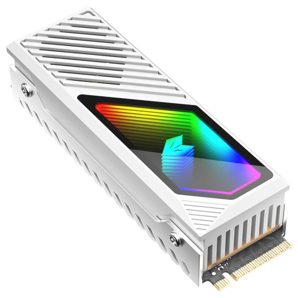 M.2 NVMe SSD Cooler — Aluminum ARGB Heatsink with Mini Fan (2280)