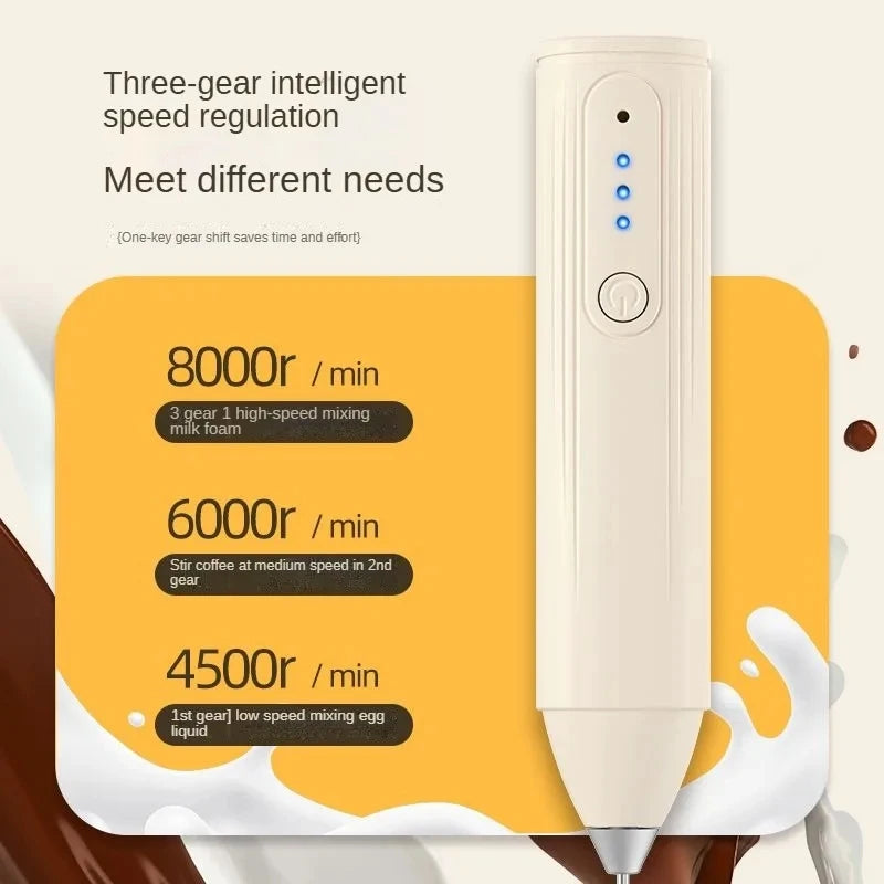 Xiaomi Portable Electric Milk Frother - USB Rechargeable Handheld Foam Maker for Coffee, Latte & Cappuccino