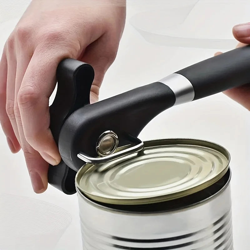 Ergonomic Safety Can Opener|SmoothEdge Manual Tin Opener for Effortless Kitchen Use
